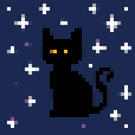 Black Cat Among Stars stock pattern preview