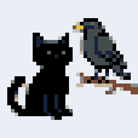 Black Cat and Raven stock pattern preview
