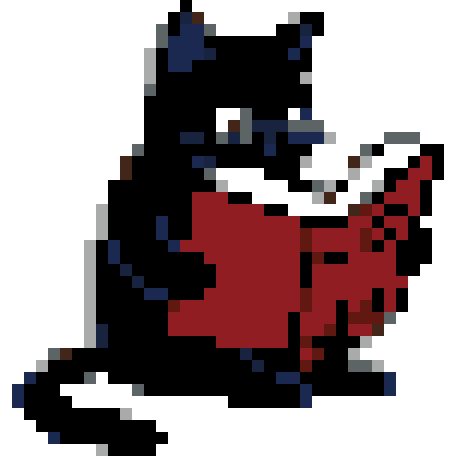 Black Cat Reading stock pattern preview