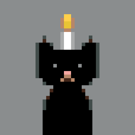 Black Cat With Candle stock pattern preview