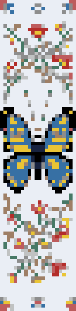 Butterfly Bookmark stock pattern preview