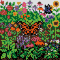 Butterfly Garden stock pattern preview