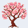 Cherry Blossom Tree stock pattern preview