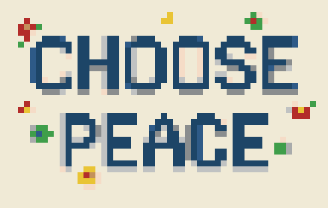 Choose Peace Quote stock pattern preview