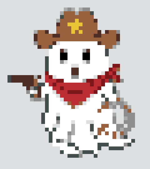 Cowboy Ghost stock pattern preview