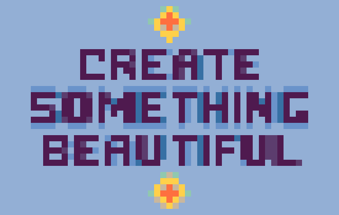 Create Something Beautiful Quote stock pattern preview