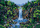 Forest Waterfall stock pattern preview