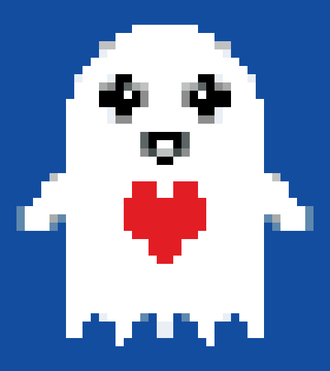 Ghost With Heart stock pattern preview