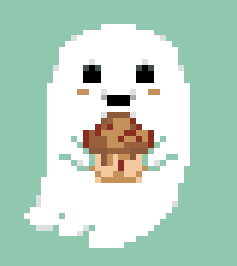Ghost With Muffin stock pattern preview