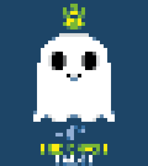 Ghost With Tarot Card stock pattern preview