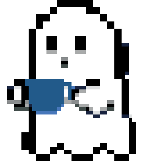 Ghost With Tea Cup stock pattern preview