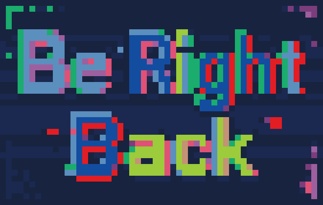 Glitch Be Right Back Quote stock pattern preview