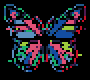 Glitch Butterfly stock pattern preview