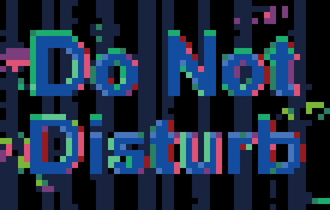 Glitch Do Not Disturb Quote stock pattern preview