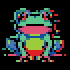 Glitch Frog stock pattern preview
