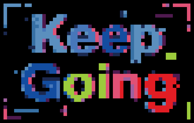 Glitch Keep Going Quote stock pattern preview