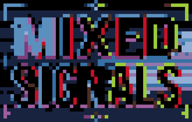 Glitch Mixed Signals Quote stock pattern preview