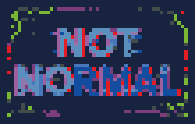 Glitch Not Normal Quote stock pattern preview
