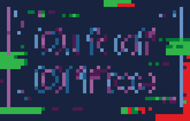 Glitch Out of Office Quote stock pattern preview