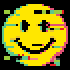 Glitch Smiley Face stock pattern preview