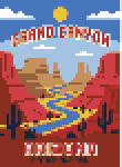 Grand Canyon Travel Poster stock pattern preview