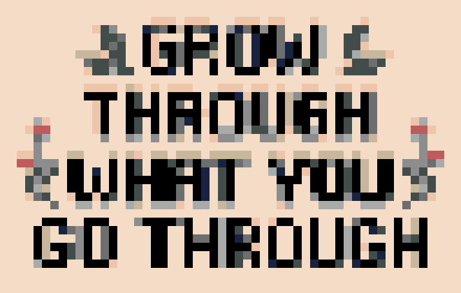 Grow Through What You Go Through Quote stock pattern preview