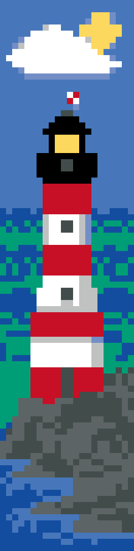 Lighthouse Bookmark stock pattern preview