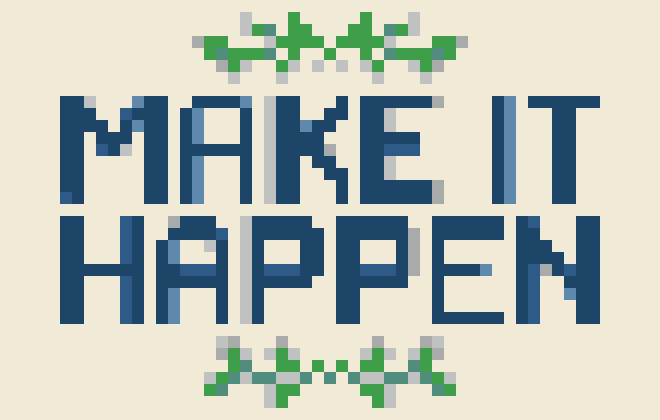 Make It Happen Quote stock pattern preview