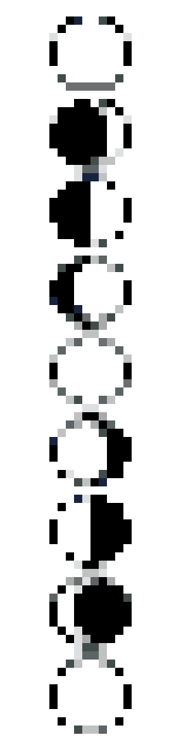 Moon Phases Bookmark stock pattern preview