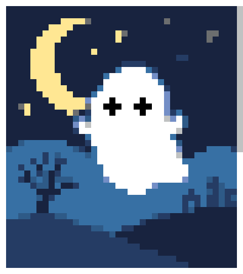 Moonlit Ghost stock pattern preview