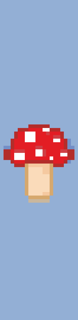 Mushroom Bookmark stock pattern preview