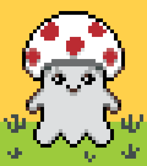 Mushroom Ghost stock pattern preview