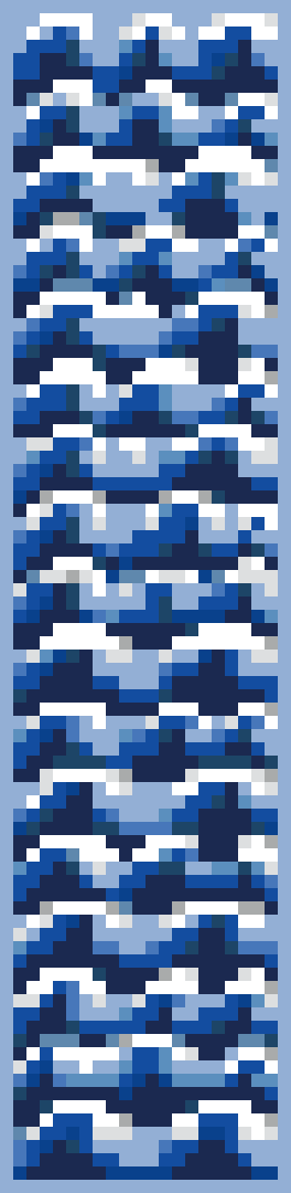 Ocean Waves Bookmark stock pattern preview
