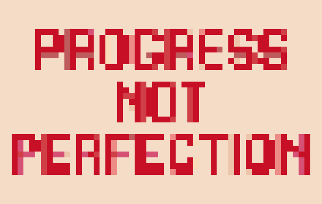 Progress Not Perfection Quote stock pattern preview