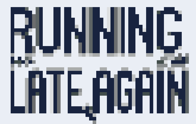 Running Late Again Quote stock pattern preview