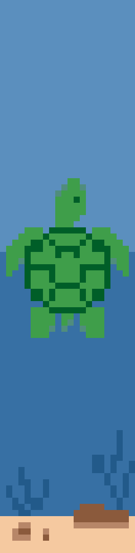 Sea Turtle Bookmark stock pattern preview