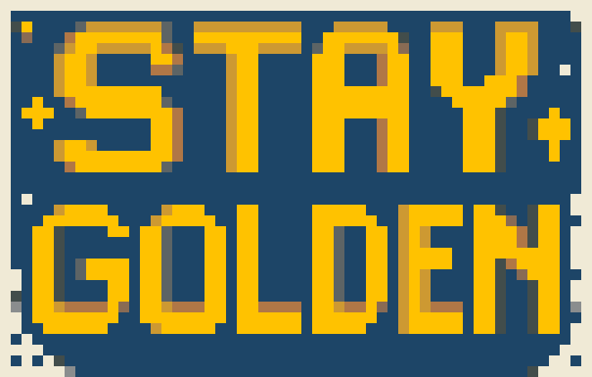 Stay Golden Quote stock pattern preview