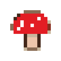 Tiny Mushroom stock pattern preview