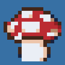 Tiny Toadstool stock pattern preview
