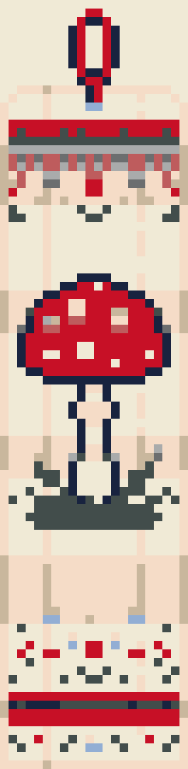 Toadstool Bookmark stock pattern preview