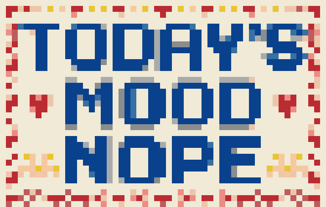 Today's Mood Nope Quote stock pattern preview