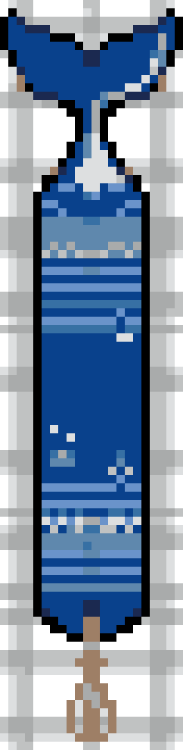 Whale Tail Bookmark stock pattern preview