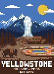 Yellowstone Travel Poster stock pattern preview