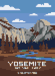 Yosemite Travel Poster stock pattern preview